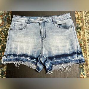 Judy Blue tie dye release hem shorts size XL